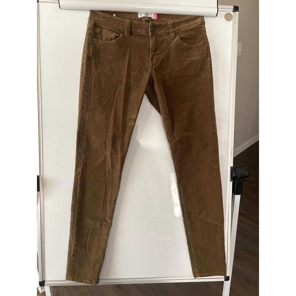 Cabi women's size 4 brown‎ skinny corduroy pants